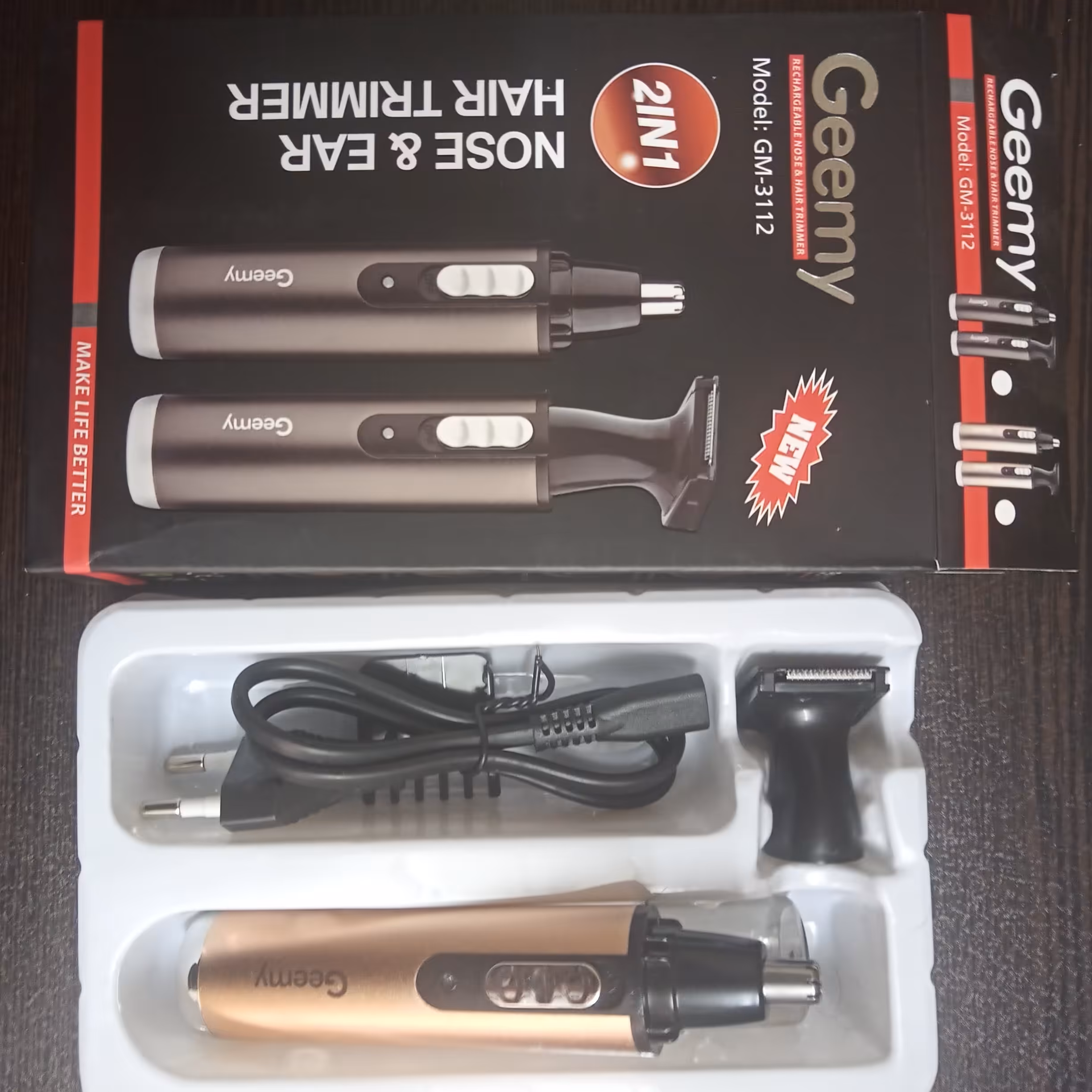 موزن صفرزن شیور دوکاره  صورت گوش وبینی جی می