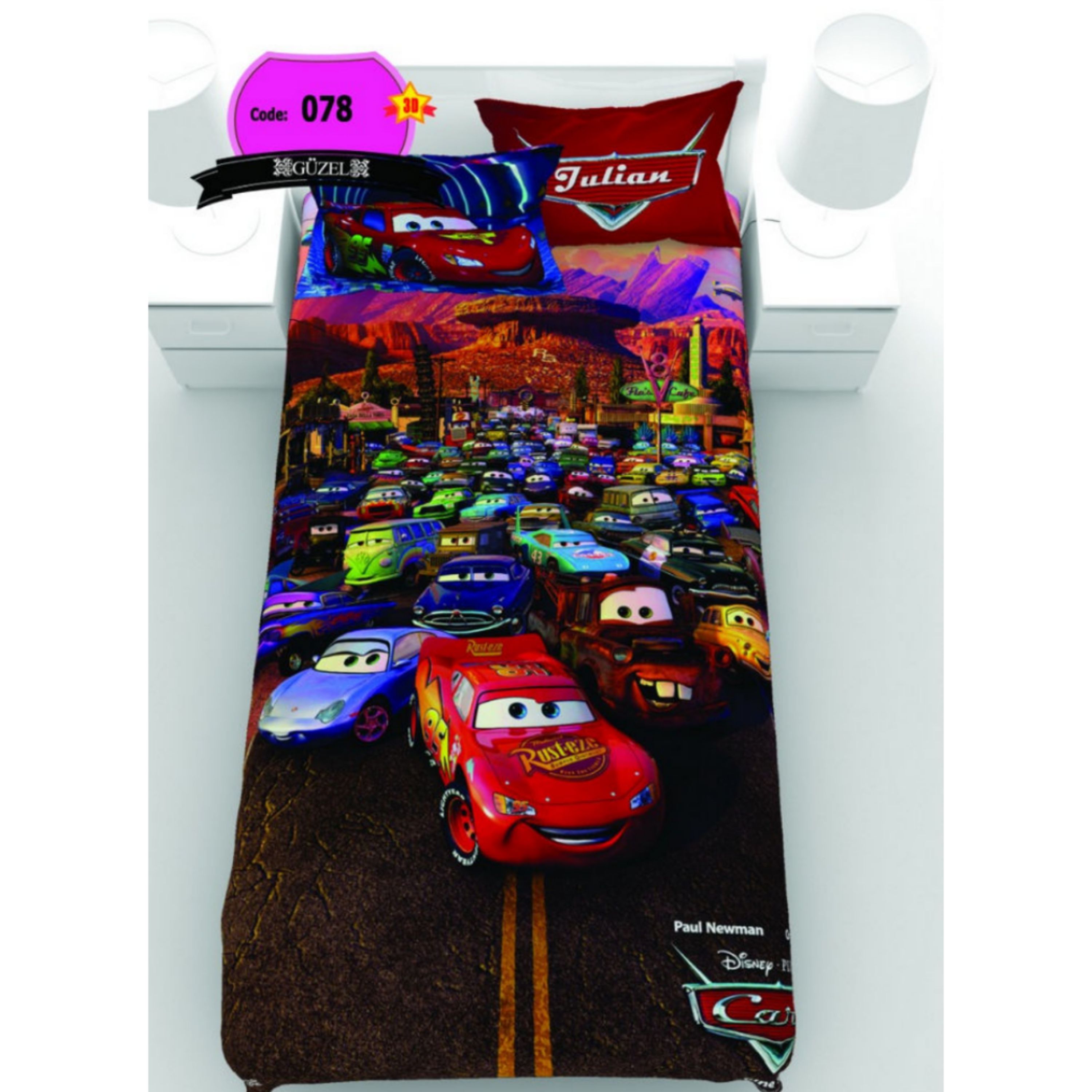 روتختی تک نفره سه بعدی برند گوزل -5 تکه -کد78