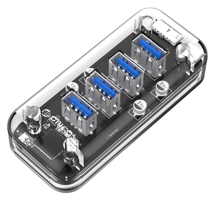 هاب یو اس بی شفاف رومیزی اریکو مدل F4U-U3