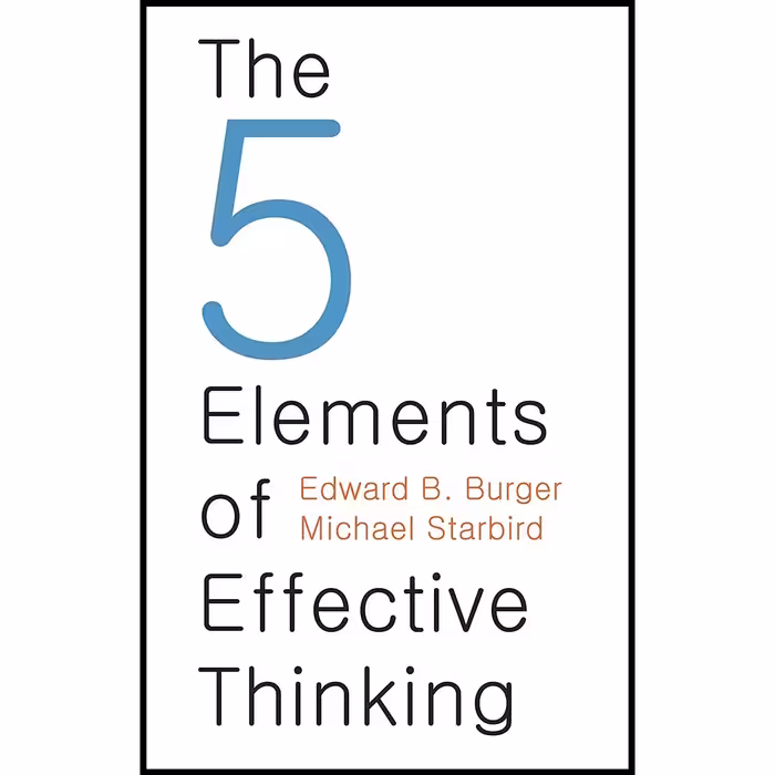کتاب زبان اصلی The  Elements of Effective Thinking