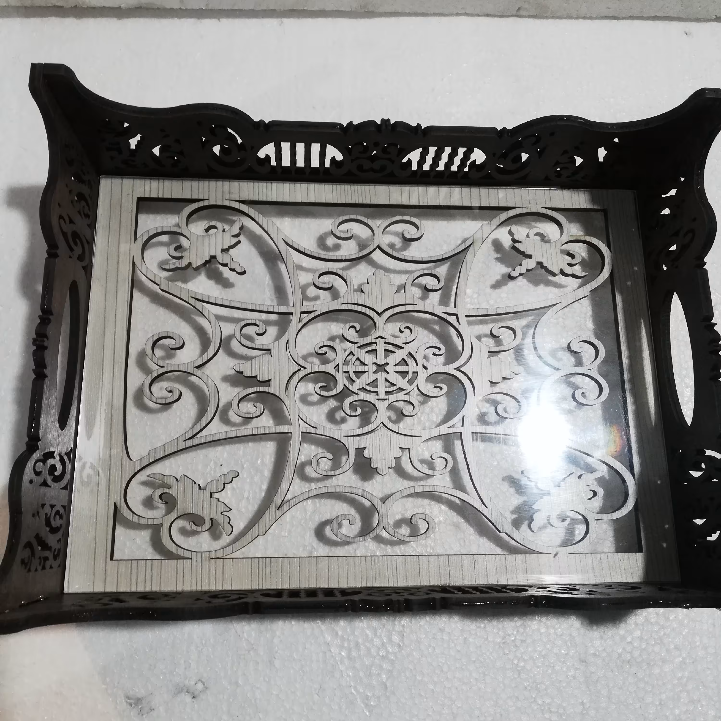 سینی چوبی دارای سایز بندی