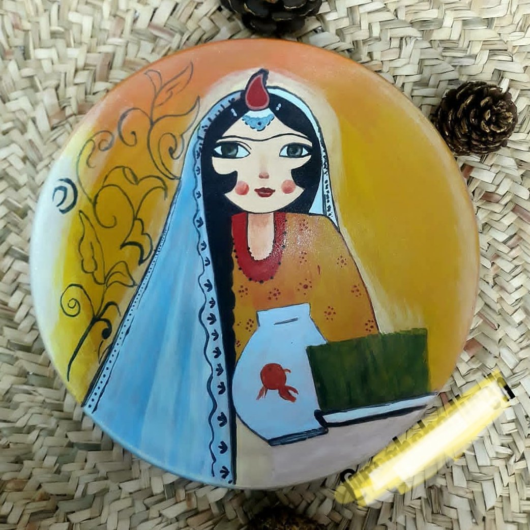 دیوارکوب دختر قجری
