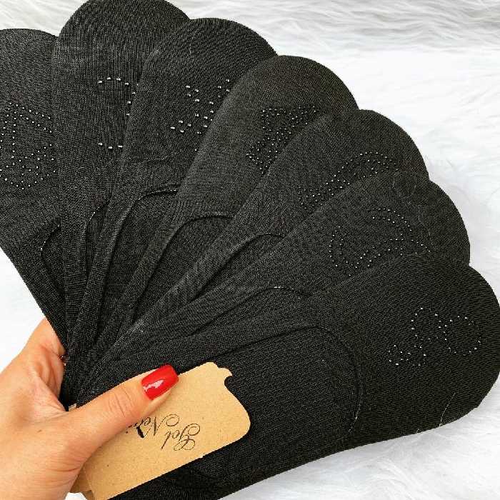 جوراب کالجی نگین دار (پک4تایی)