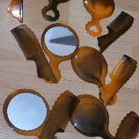 آینه و شانه قهوه ای(ارسال پس کرایه)