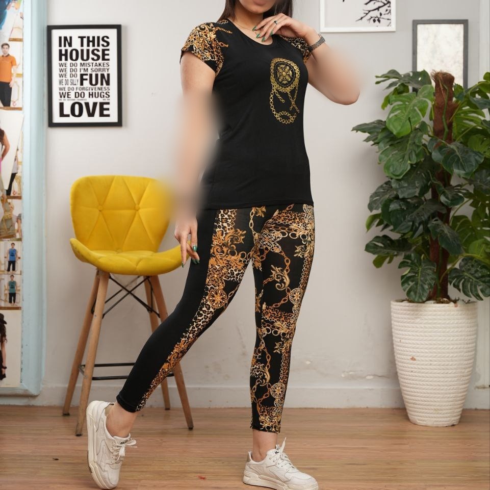 ست تیشرت و ساپورت چاپ دیسکو