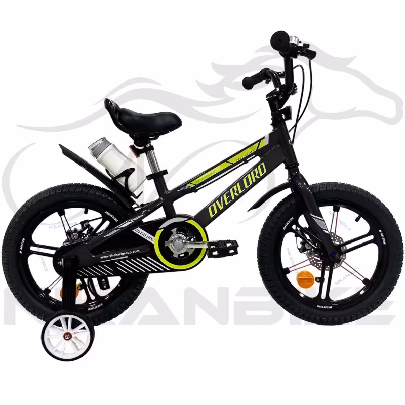 دوچرخه اورلورد سایز 16 مدل آلومینیومی کد 1007022 مشکی-فسفری