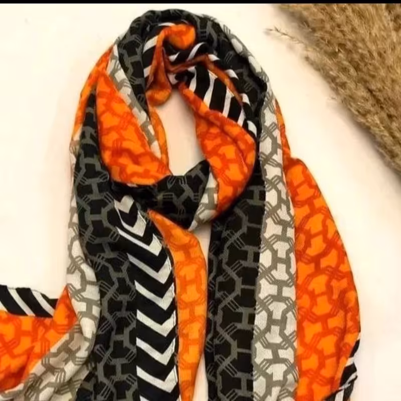 شال نارنجی هرمس