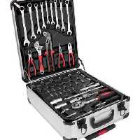 جعبه ابزار 187 پارچه مارک سوئیس (جعبه نقره ای )