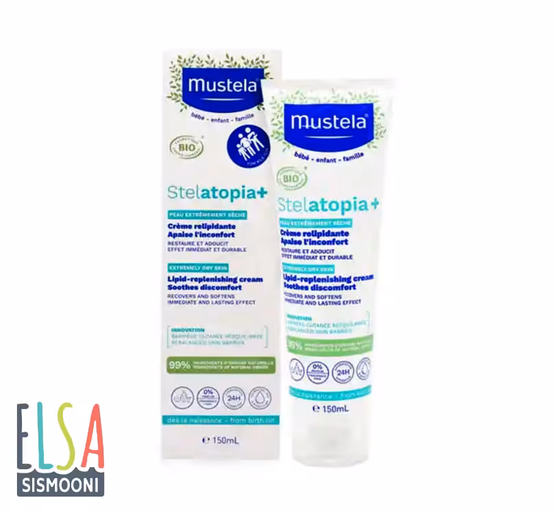 کرم بدن ضداگزما استلاتوپیا  موستلا mustela