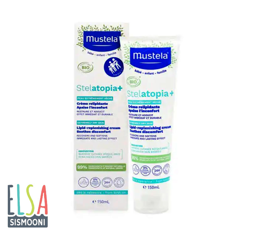 کرم بدن ضداگزما استلاتوپیا موستلا mustela