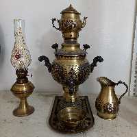 سماور 1 لیتری با ست کامل