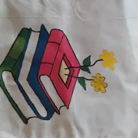 کوله تابستانه شاد و نقاشی با دست رنگ ثابت قابل شستشو 
