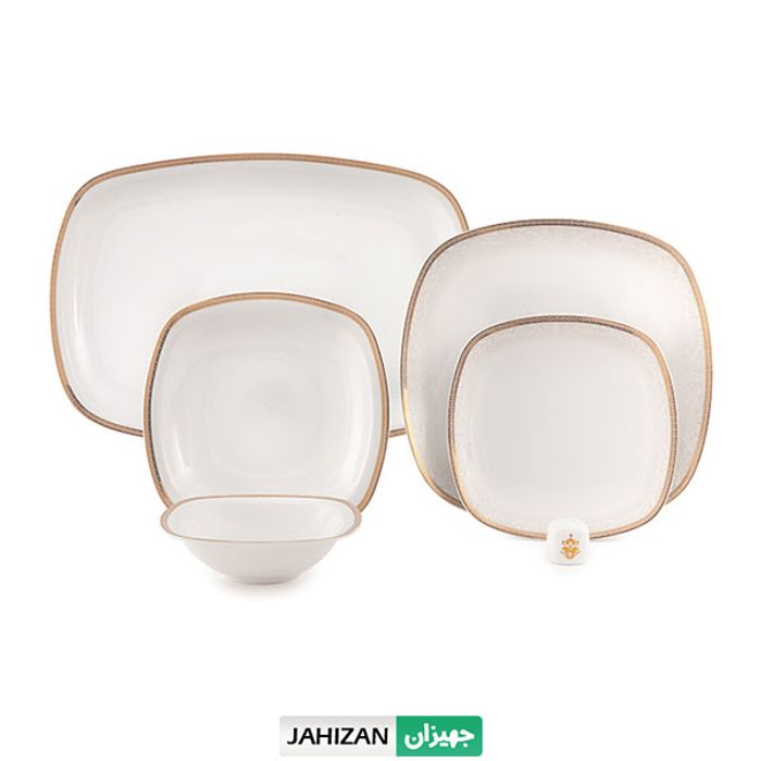 سرویس چینی زرین 27پارچه ریوا طلایی کواترو (عالی)