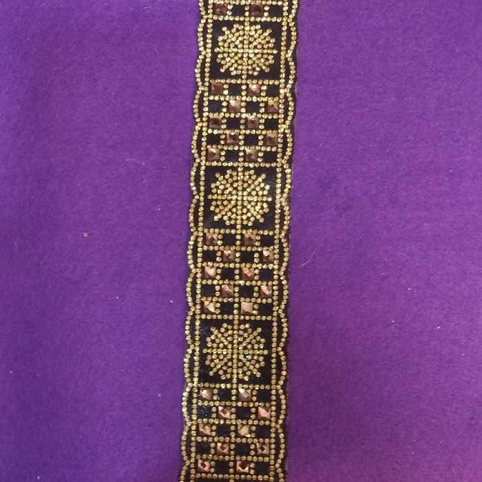 پنل اتویی مشکی طلایی 1 قواره ی 40 سانت