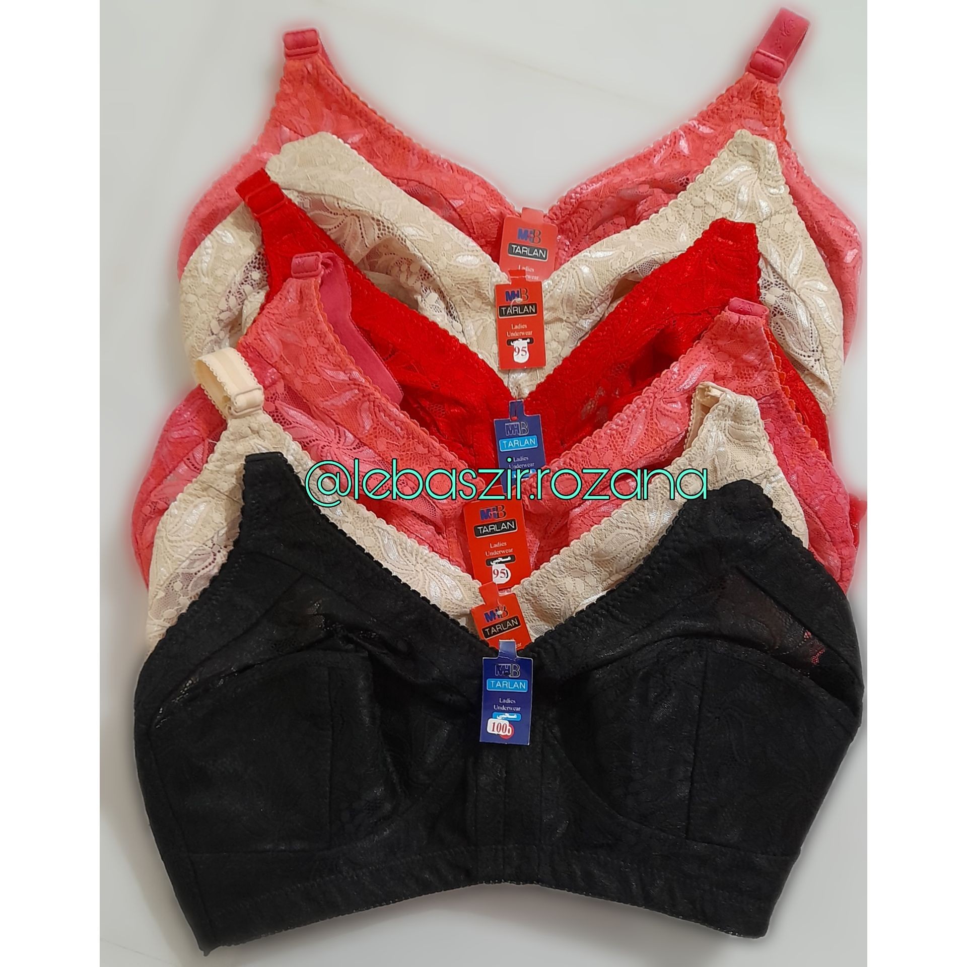 سوتین قواره بزرگ کش باریک سایزبندی 90تا100 رنگبندی دارد