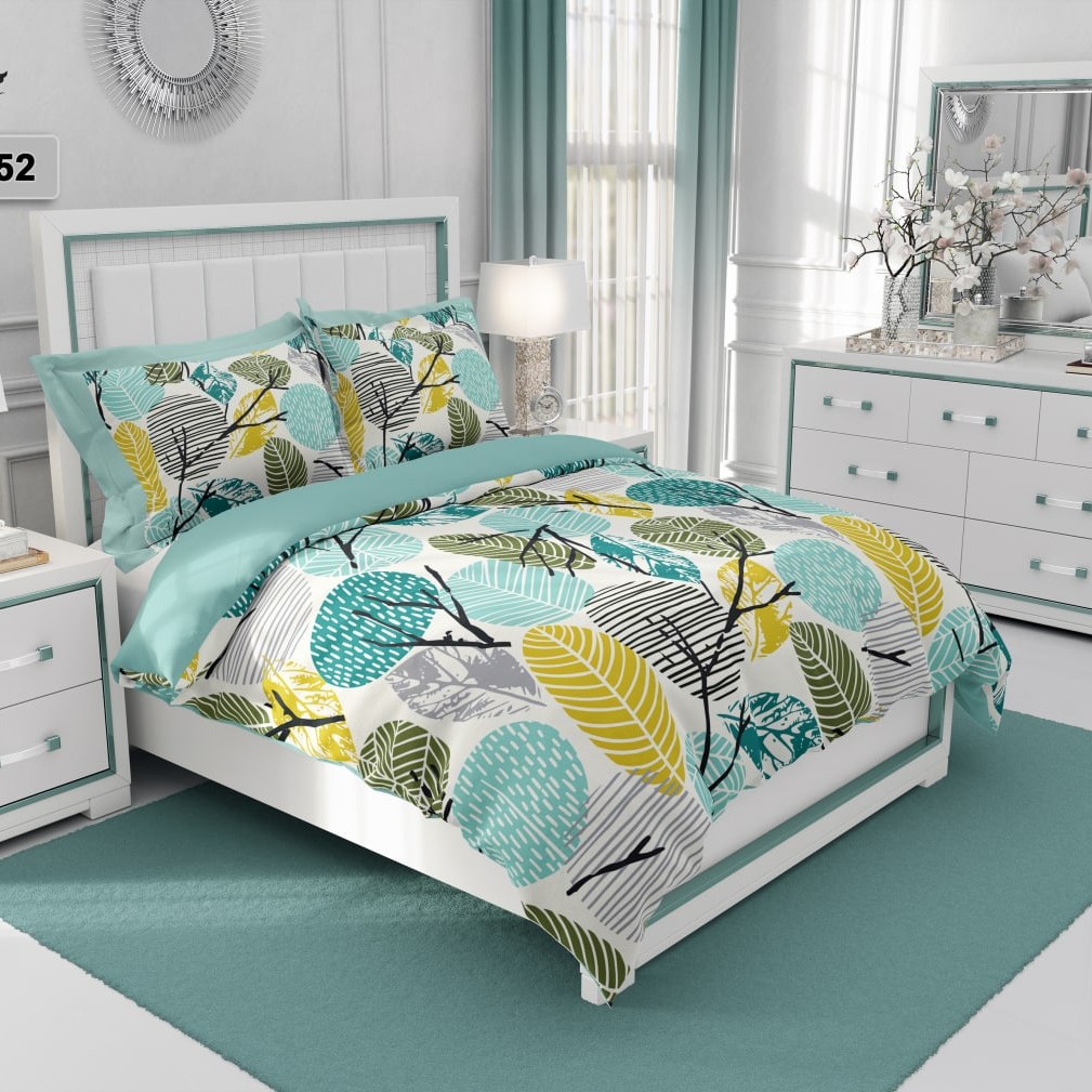 روتختی دونفره طرح مدرن جنس میکرو درجه یک رنگ سبز   کد B3052