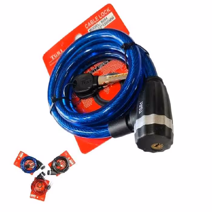 قفل دوچرخه تی جی ار 1 کلید مخفی فقط قرمز

