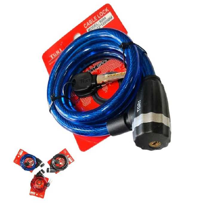 قفل دوچرخه تی جی ار 1 کلید مخفی فقط قرمز

