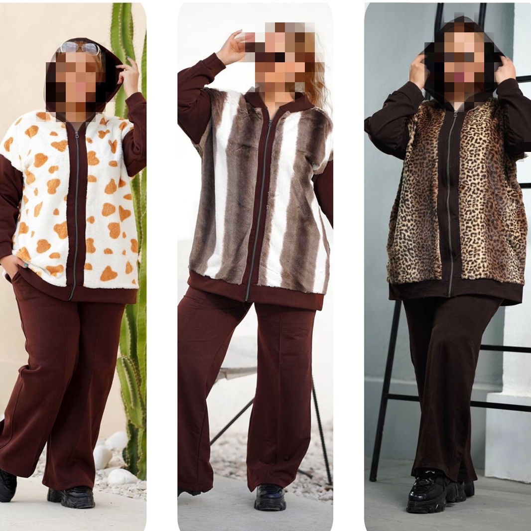 ست هودی شلوار سایز بزرگ تا سایز 56