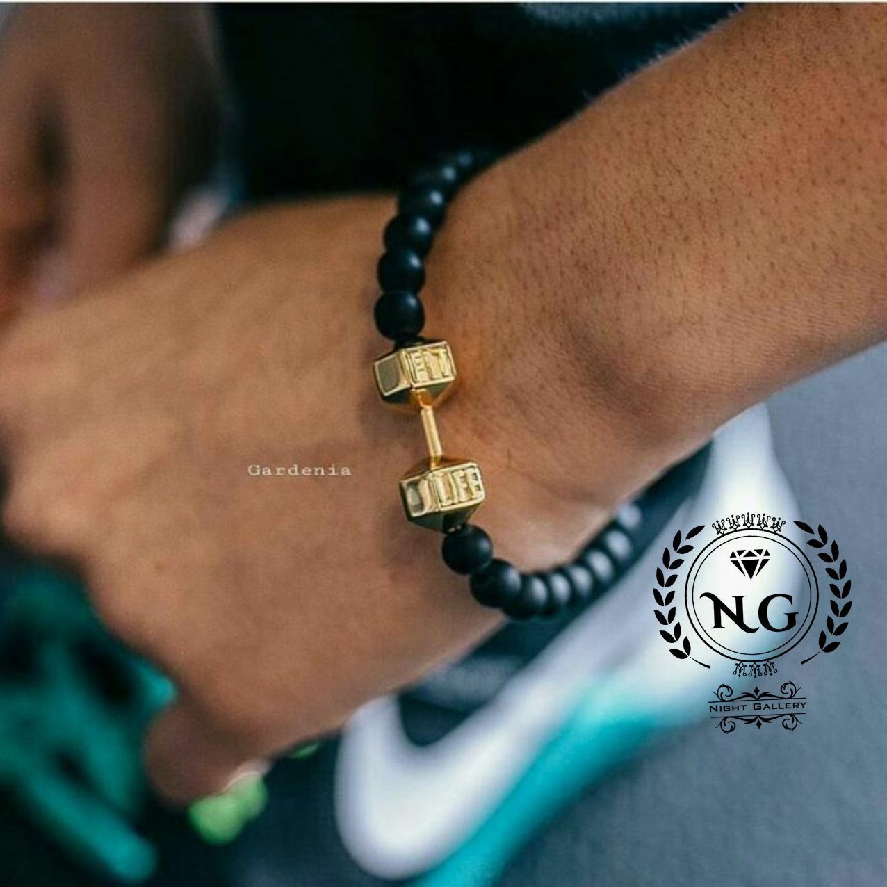 دستبند سنگی دمبل