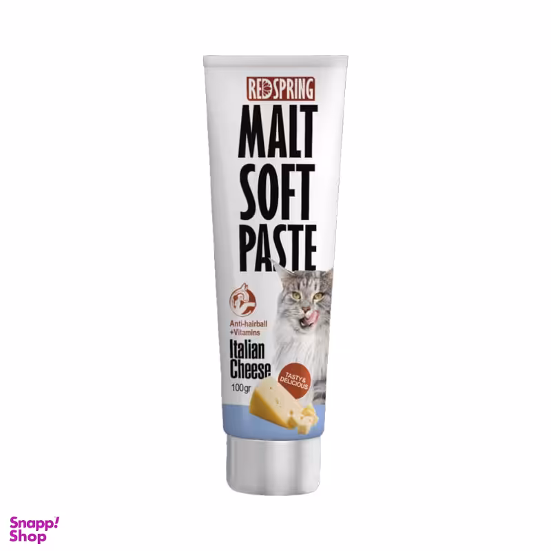 خمیر مالت گربه رد اسپرینگ مدل Antihairbal With Italian Cheese وزن 100 گرم