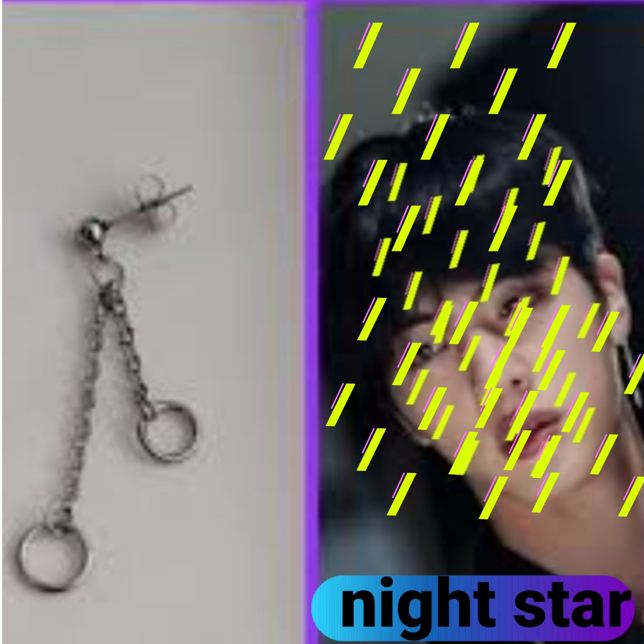 گوشواره جین استیل رنگ ثابت در دو رنگ طلایی و نقره ای مدل 140