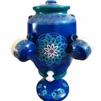 کلمن سفالی نقطه کوبی شده(بهترین هدیه)