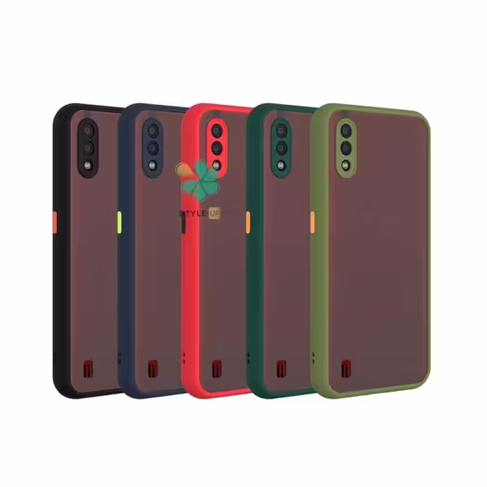 کاور گوشی پشت مات محافظ لنزدار مناسب Samsung Galaxy M01