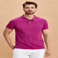 تی شرت یقه پولو بنفش مردانه چوگان کیمن اورجینال اسمایل SMILE