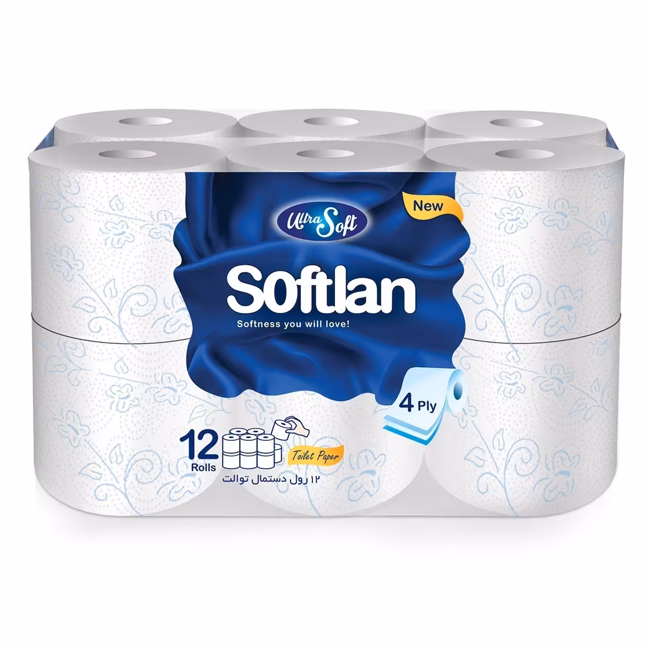 دستمال توالت سافتلن بسته 12 عددی | فروشگاه اینترنتی تاتا کالا