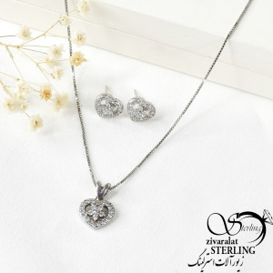 نیمست نقره 925 طرح قلب 6926