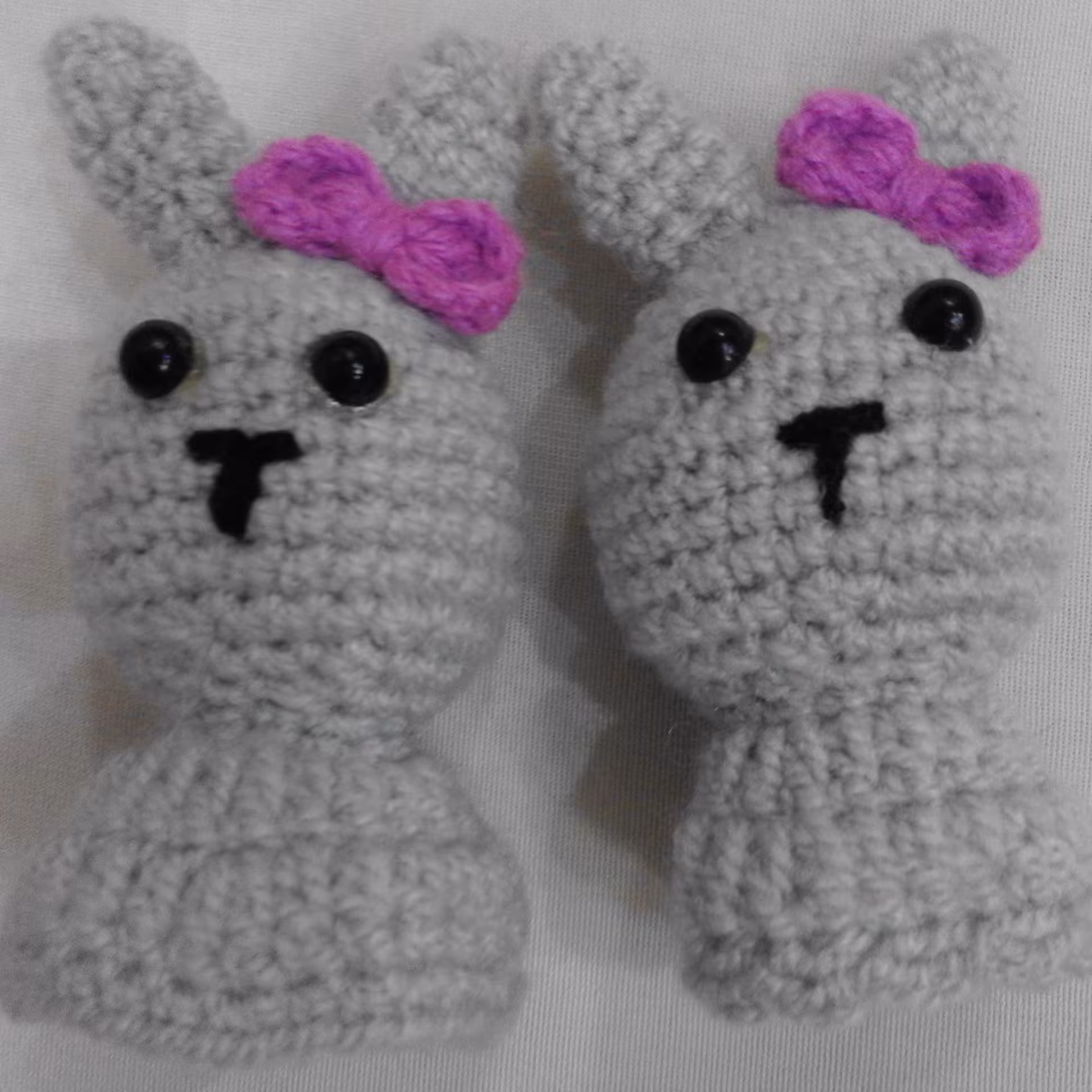 عروسک انگشتی و سرمدادی بافتنی قلاب بافی(2عددی) دستبافت