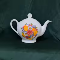 قوری چینی زرین پارادایز طرح گل درجه یک