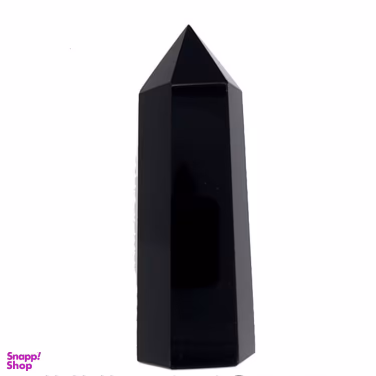 منشور سنگ ابسیدین سیاه کد 01