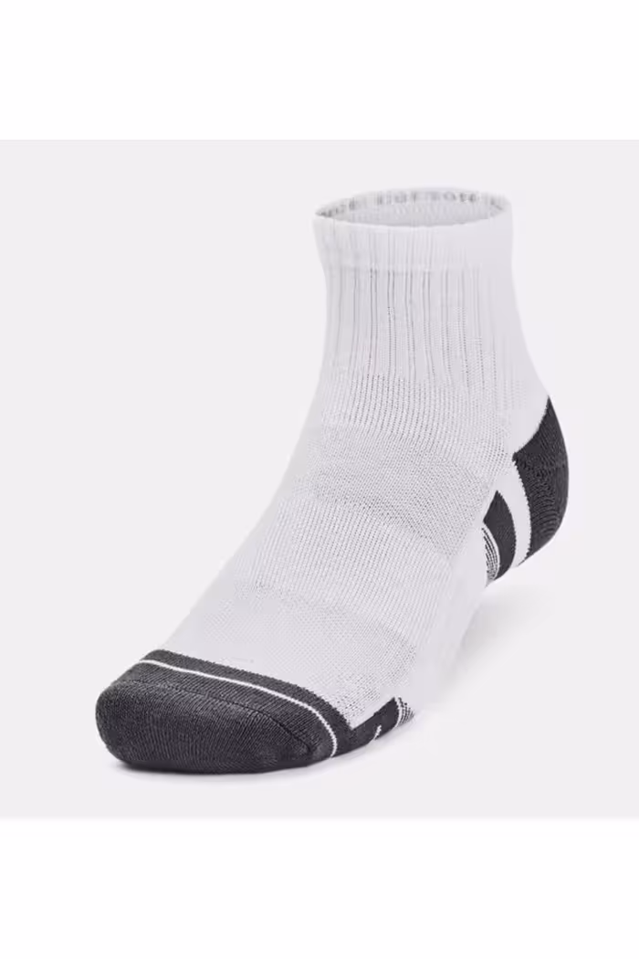 جوراب ورزشی سفید مردانه و زنانه جورابهای چهارم بسته بندی پنبه 3 100 Under Armour