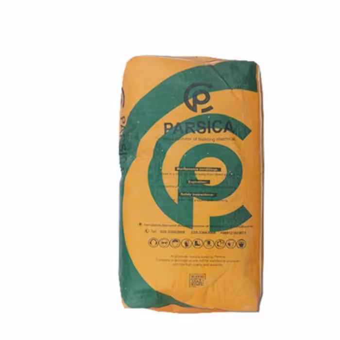 چسب کاشی و سرامیک پودری سفید پارسیکا 20 کیلوگرمی