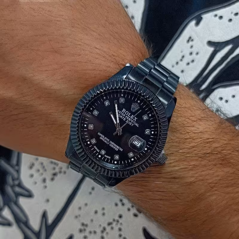 ساعت مردانه برند  رولکس اسپرت تک رنگ تاریخ دار فروش به صورت تک و عمده قیمت  598تومان