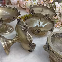 ست پذیرایی یلدایی گل رز (پیوتر) آنتیک 