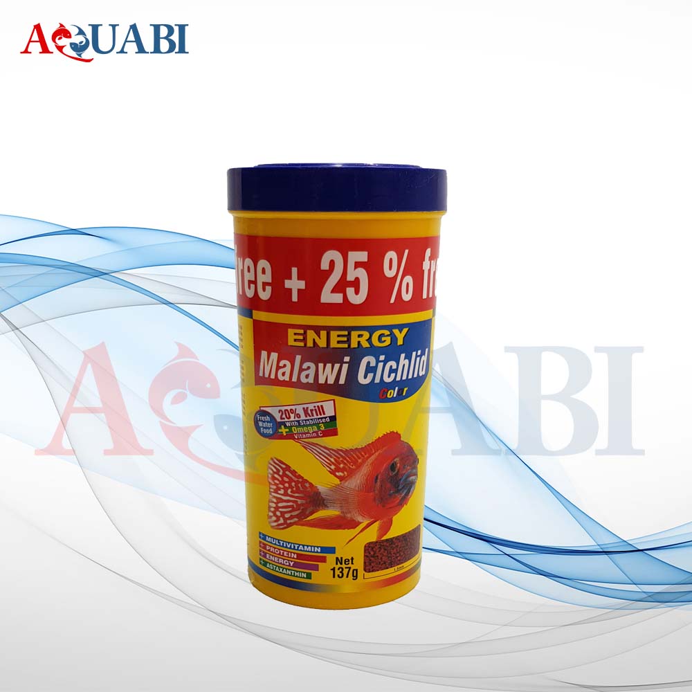 غذا گرانولی ماهی آکواریوم انرژی مالاوی سیچلاید کالر 137g