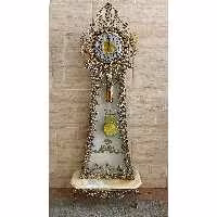 ساعت های پایه سنگی سنگین مدل افتابگردان نیزه ای ومدل گل رز  با ضمانت تماما برنج