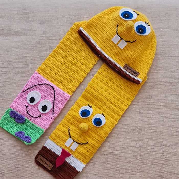 شال و کلاه باب اسفنجی 