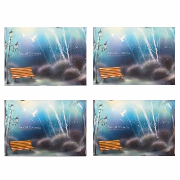 دستمال کاغذی جیبی 10 برگ مدل نیمکت بسته 4 عددی