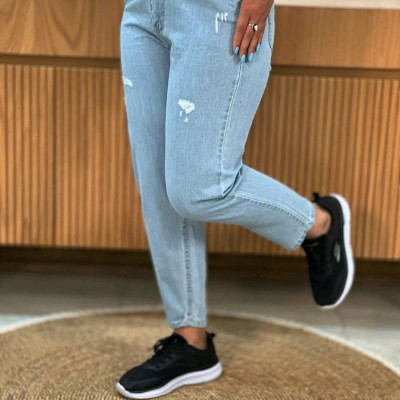 شلوار مام استایل جین ضخیم