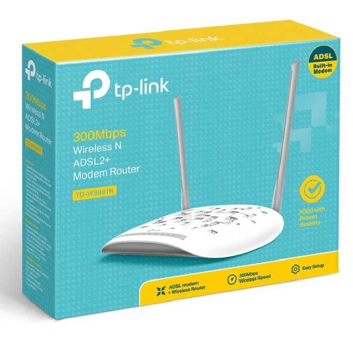 وای‌فای مودم تی‌پی‌لینک  مدل 8961n دوآنتن دارای 4پورت خروجی