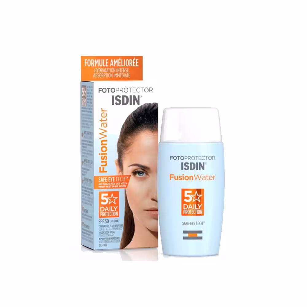 کرم ضد آفتاب ایزدین بی رنگ مدل Fusion Water safe eye