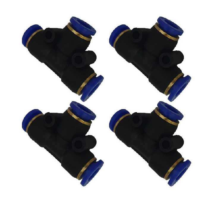 اتصال سه راهی پنوماتیک مدل P1 مجموعه 4 عددی