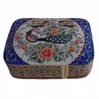 جعبه جا کارتی مدل گل مرغ کشو دار کد0010