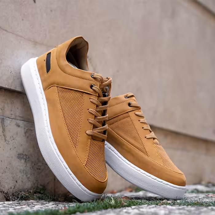 کفش تخت مردانه نسکافه ای مدل Salin