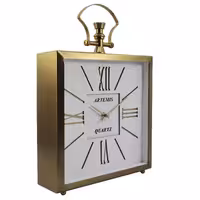 ساعت رومیزی آرتمیس مدل 2030 گلد(طلایی) صفحه وایت(سفید)