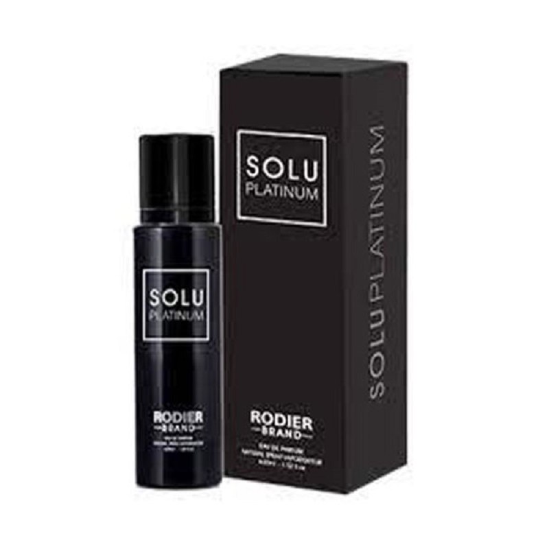 عطر جیبی مردانه 30 میل برند رودیر مدل سولو پلاتینیوم ( Solu Platinum)